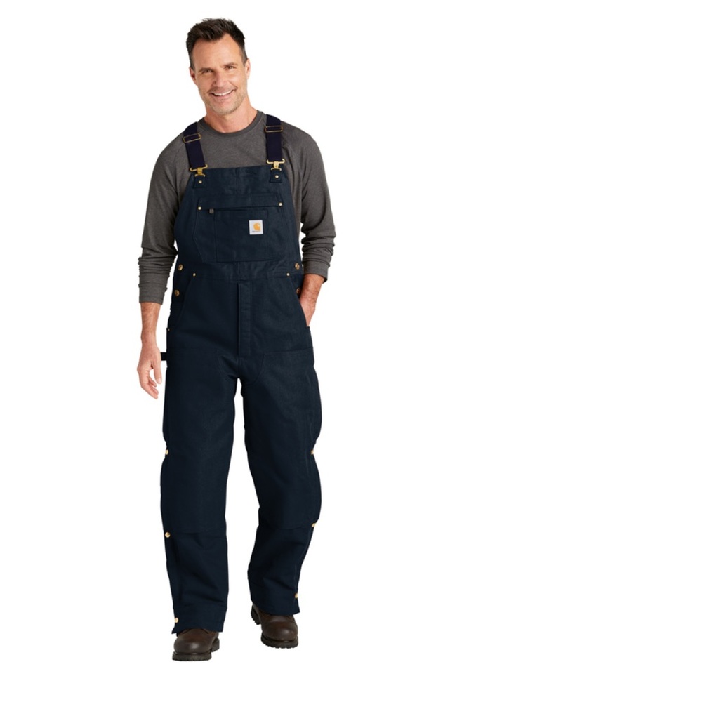 Men Carhartt Insulated bib overalls 54 x 32